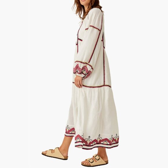 Free People Sweet Escape Long Sleeve Maxi Dress NWOT - Picture 3 of 16